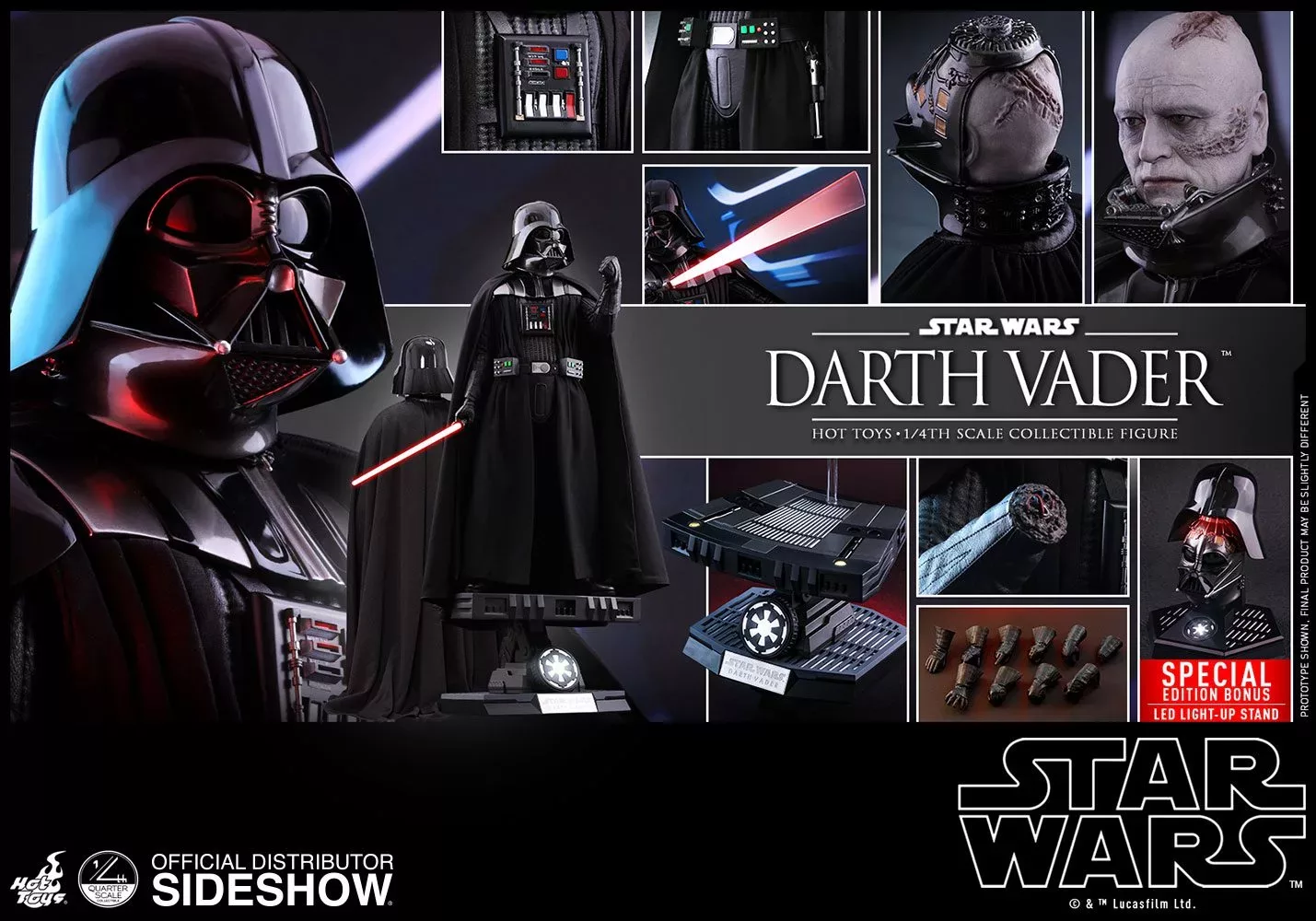 Star Wars Darth Vader Quarter Scale Figure Hot Toys 9025061 03