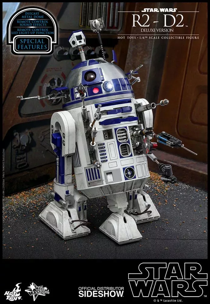 Star Wars R2 D2 Deluxe Version Sixth Scale Figure Hot Toys 903742 01
