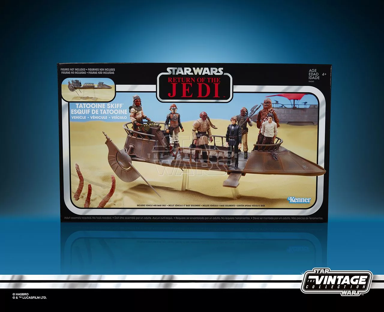 STAR-WARS-THE-VINTAGE-COLLECTION-JABBA’S-TATOOINE-SKIFF-Vehicle-(in-pck)